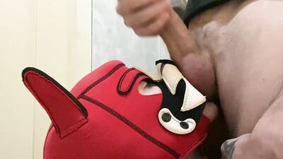 SimaDeni's hot-pupite-boy-gagging-on-a-huge-dick-sucks-and-