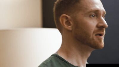 Leander's raw mouth makes Sir Peter's unedited beefy BF's cock scream in pleasure