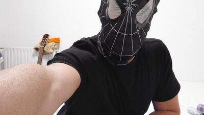 I masturbate with the Spiderman mask and use a special toy