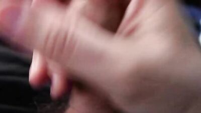 Watch me jerk off and play with foreskin until I cum hard in POV