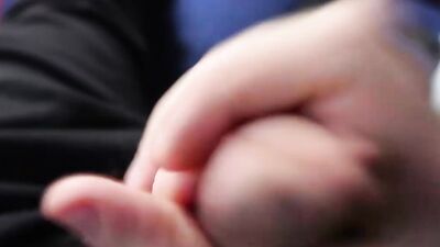 Watch me jerk off and play with foreskin until I cum hard in POV