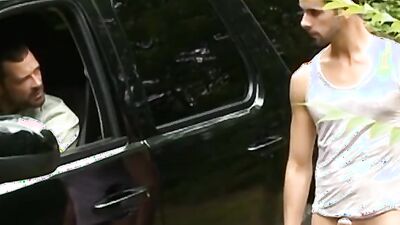 Jake Steel and Will Swager go wild in a park and car with Bryan Slater