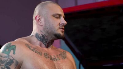 Jax Phoenix, Terry Strokes, and their hung studs get wild in a garage orgy