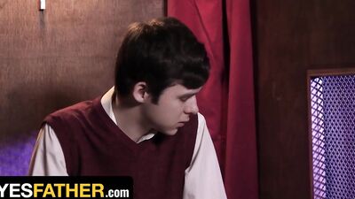 Dakota Lovell confesses her sins to priest Johnny B in a hot POV massage