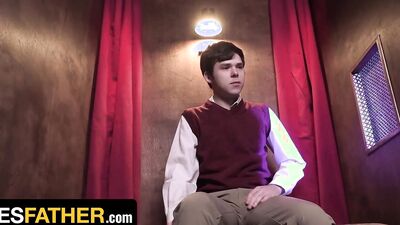 Dakota Lovell confesses her sins to priest Johnny B in a hot POV massage