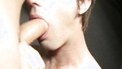Bareback threesome with my best friend's big cock and a hot creampie