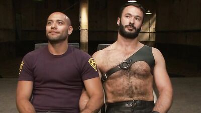 Leo Forte's BDSM fantasy comes true as Wilfried Knight dominates him in a hardcore bareback gangbang
