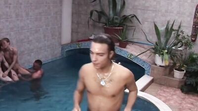 Get ready for a wild threesome with a condomless cumshot