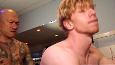 Watch Jesse Stone's big cock drill deep into the tattooed Damian Dragon's throat