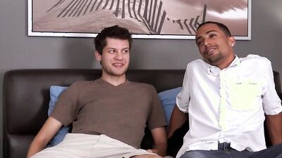 Chris Taylor & Lj Richards get down and dirty with a hot amateur in a hot interracial dorm room