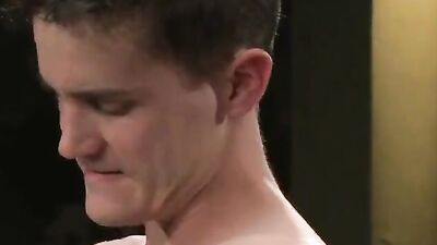 Watch Chance bareback and humiliate Cj in a rough latex BDSM gangbang