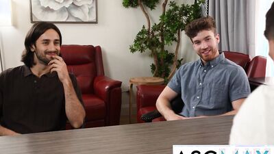 Boss Vincent's massive schlong gives raw fuck to Carter and Noah