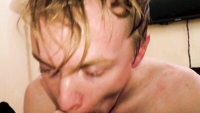 Blonde Twinkhole Bareback POV with Cum Gaping & Filling!