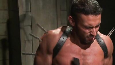 Bareback domination with leather-clad Latin studs - Diego & Diego Vena