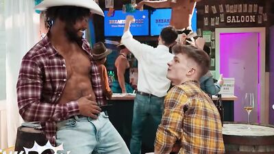 Jake Preston Takes Tony Genius' Pussy Like A Pro In Wild Saloon Twist-On-A-Pop