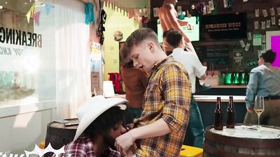 Jake Preston Takes Tony Genius' Pussy Like A Pro In Wild Saloon Twist-On-A-Pop