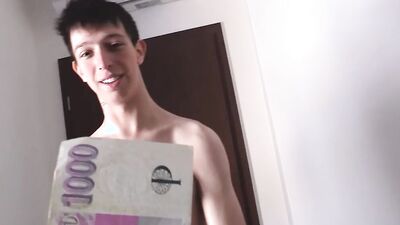 Denny, the hot stud, gets paid to take a wild ride on his man's hard cock and take a cumshot on his ass