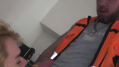 AJ Baxter gets wrecked by repairman's big raw dick in raw road-network reality