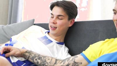 Alan Stark and Max Gen get wild with a big cock in their throats and mouths