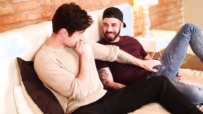 Watch Romeo & Drew take turns fucking each other's holes with their huge shafts and mouths