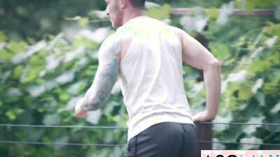 Jayden Marcos & Paul Wagner take on a wild Triple Anal gangbang in Twisted Reality Show with Derek Kage