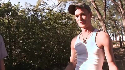 Lee Paine's Hookup with Jake Woods ends in a wild public BJ at the docks