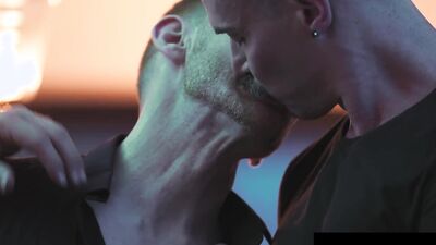 Sir Peter watches as Leander and Ross worship his big dicks in raw BDSM action!