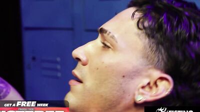 Siren Santiago takes it like a champ in hardcore locker room lock-in with Andre Flog & Raw