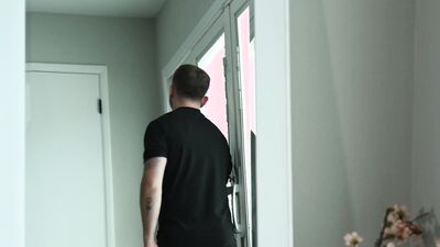 Hairy Hunk Model Noah Asli gets raw fucked by tattooed boss & deepthroats big cock from Andrew Delta
