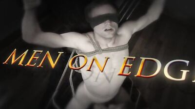 Young stud gets first hardcore bondage & edging action from Van Darkholme & Andrew Collins