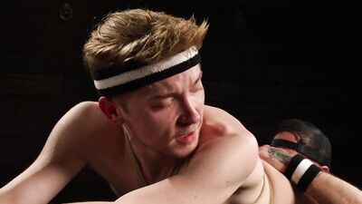 Zacc Andrews dominates and punishes Jeremiah Jones in a hardcore BDSM office play