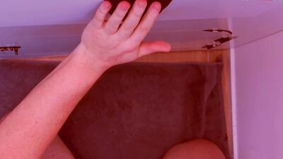 Stepdaddy takes on his thick, straight cock like a pro - homemade video