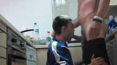 Watch as a college jock loses virginity to a hot amateur while getting roughed up in homemade video