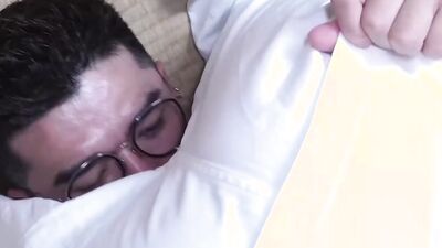Hunk Hiroya dominates Daniel Zhang in a rough, steamy Judo game with a big cock