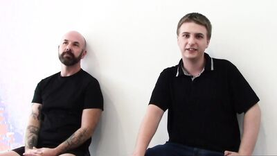 Jaxon Anally dominates inked up Aussie Wyatt Wet Ass with his massive cock