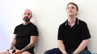 Jaxon Anally dominates inked up Aussie Wyatt Wet Ass with his massive cock
