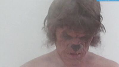 Hairy amateur boy gives sloppy blowjob as a massive cock drills his tight ass