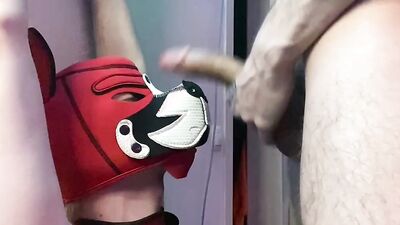 Watch this uncut video of a big-dicked stud pounding his petite lover's tight mouth