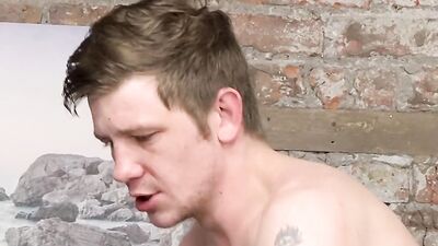 Mickey Taylor sucks and fucks hard with a condom on for a cumshot