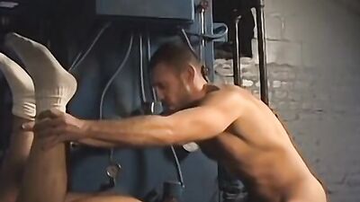 George Glass & Jake Deckard share a big cock in mutual anal pounding & rimming frenzy