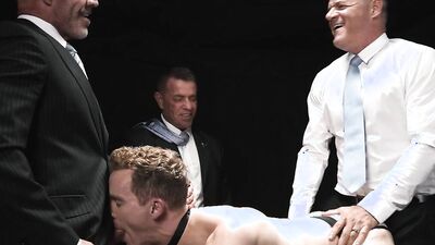 Tyler Saint & Dillon Stone get down and dirty with their submissive babe