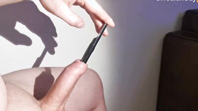 BF makes me cum with his urethral sounds - Part 2 of 2 - BF's ultimate CBT experience!