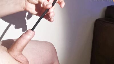 BF makes me cum with his urethral sounds - Part 2 of 2 - BF's ultimate CBT experience!