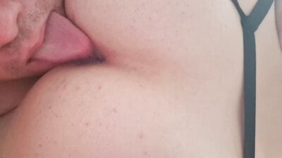 Young stud licks and fucks holes of cute femboy, ending in a hot cumshot compilation!