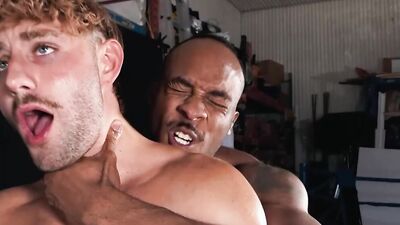 Watch Jackson and Trent King's steamy interracial match with a hung stud