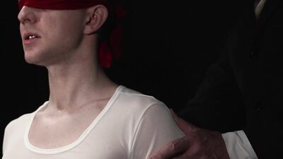 Serg Shepard's Blindfolded and Bareback Hairy College Rimming with Eddie Patrick