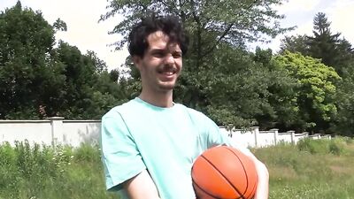 Young Athlete AthleXXX escapes village for wild Woods Play & hot cumshots!