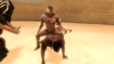 Taylor Neller takes on a group of horny guys in this rough cartoon Daddy sexcapade!