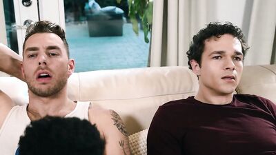 Ty Santana & Jayden Marcos team up to help adisruptive straight guy cum