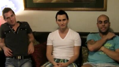 Australian Jocks share a hot load in a steamy 3way homemade video